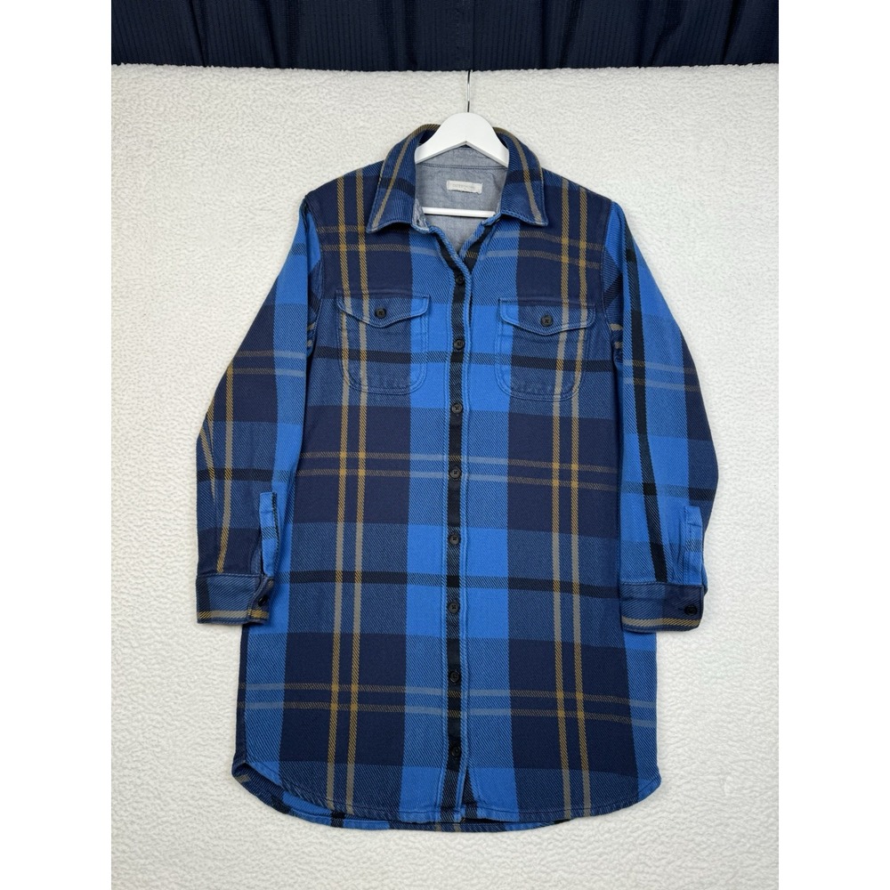 OUTERKNOWN Blanket Shirt Dress Plaid Flannel Button Up Shirt - Women's M